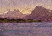 Albert Bierstadt Alaskan Coastal Range oil painting